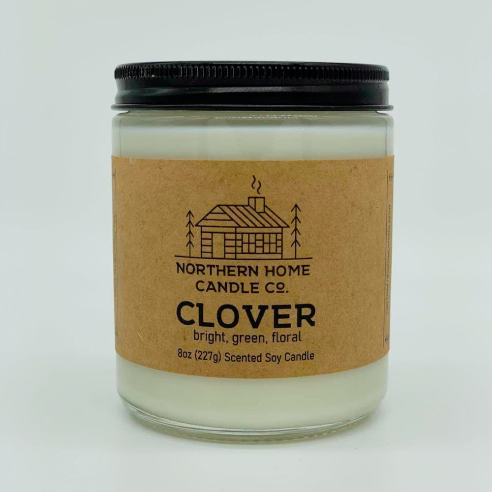 
                  
                    Load image into Gallery viewer, Clover soy candle from Northern Home Candle company. Clover has bright, green, and floral notes.
                  
                