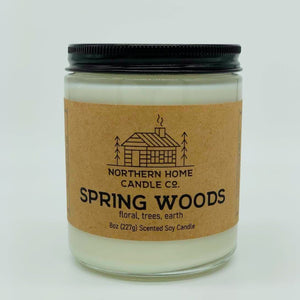 
                  
                    Load image into Gallery viewer, A Spring Woods candle from Northern Home Candle Company. Spring woods has notes of trees, flowers, and earth.
                  
                